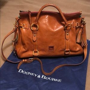 Dooney & Bourke Florentine Leather Satchel - Tan